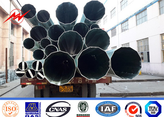 China 35FT Galvanized Steel Pole for Electricity Distribution with Hot Dip Galvanized supplier